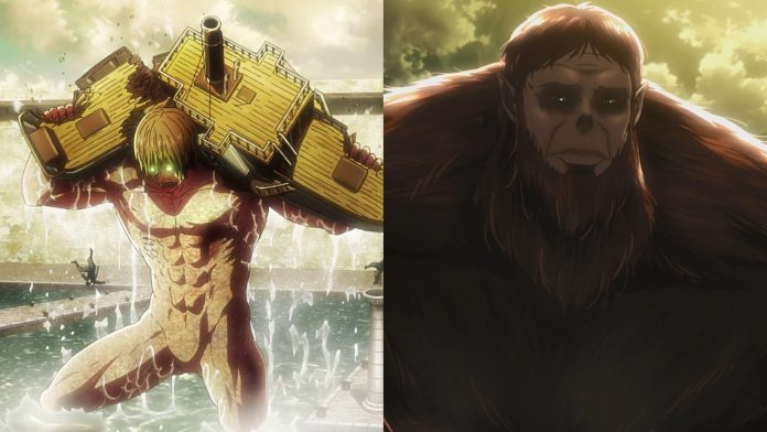 Nine Titans In Attack on Titan Ranked