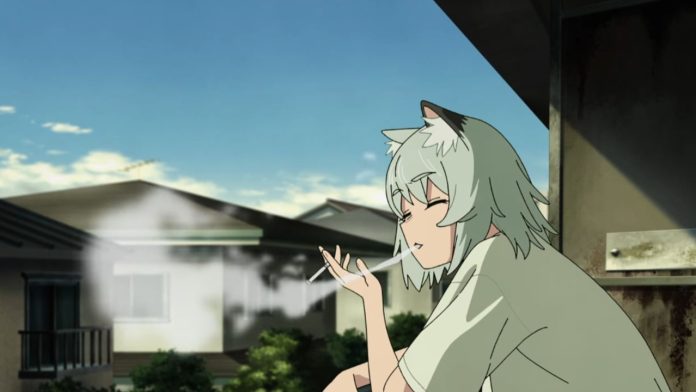 Chainsmoker Cat Anime